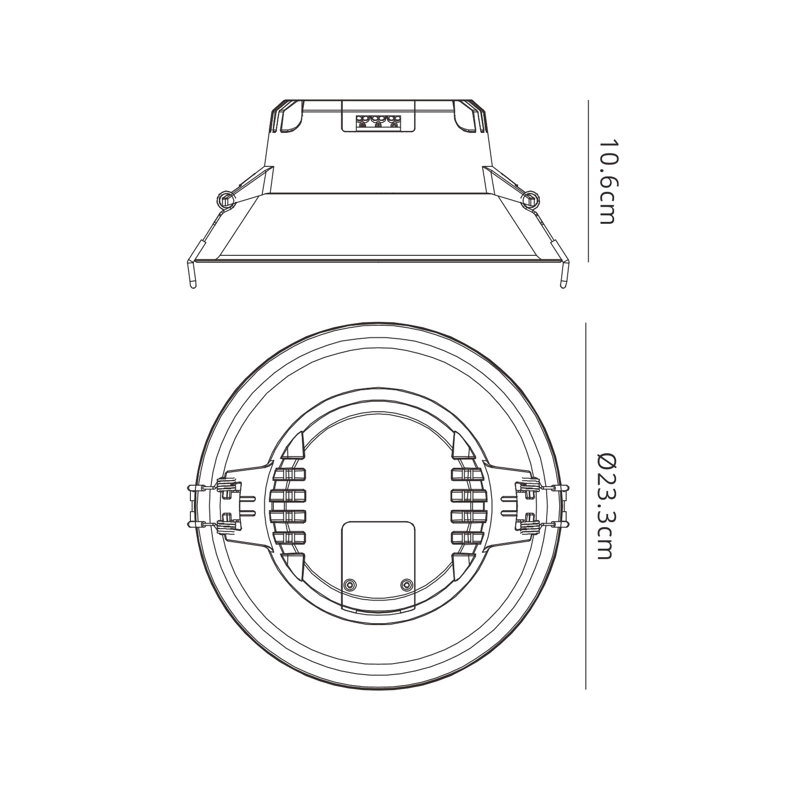 Medano Recessed Ceiling Luminaires Mantra Fusion Round Recess Ceiling